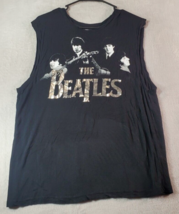 The Beatles Tank Top Womens Size Medium Black 100% Rayon Sleeveless Round Neck - £10.10 GBP