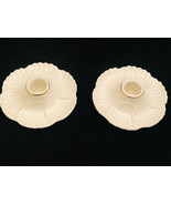 Lenox Porcelain Pair Taper Candle Holders Japan - £17.99 GBP