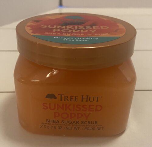 Primary image for Tree Hut Sunkissed Poppy Shea Butter Sugar Scrub Marigold White Lilly 18 oz USA