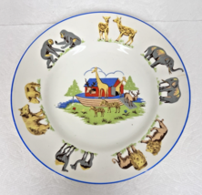 Vintage Sydney British Anchor England Noah&#39;s Ark Nursery Ware Plate 7 Inch - $25.67 CAD