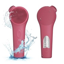 Silicone Face Scrubber, Waterproof Rechargeable Facial, Massaging Berry - £32.45 GBP