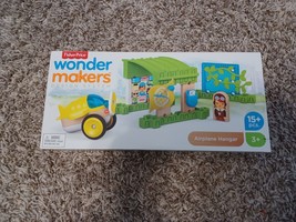 Fisher-Price Wonder Makers Design System Airplane Hangar 15 Pieces - £9.80 GBP