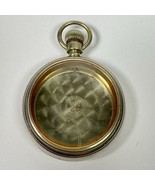 Illinois Coin Edge Open Face Pocket Watch Case Nickel Antique - €42,36 EUR