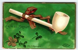 St Patrick&#39;s Day Postcard Ellen Clapsaddle Signed Erin Go Bragh Germany 1908 - £8.59 GBP
