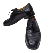 Men&#39;s Rockport 10.5 M Black Split Toe Leather Dress Shoes AirWeight - £23.35 GBP