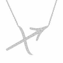 Authenticity Guarantee 
ANGARA 1.5MM Diamond Sagittarius Zodiac Sign Pendant ... - £651.61 GBP