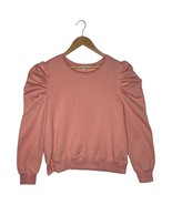 Rebecca Minkoff Sweatshirt Womens XL Janine Puff Shoulder Long Sleeve Te... - $48.73 CAD