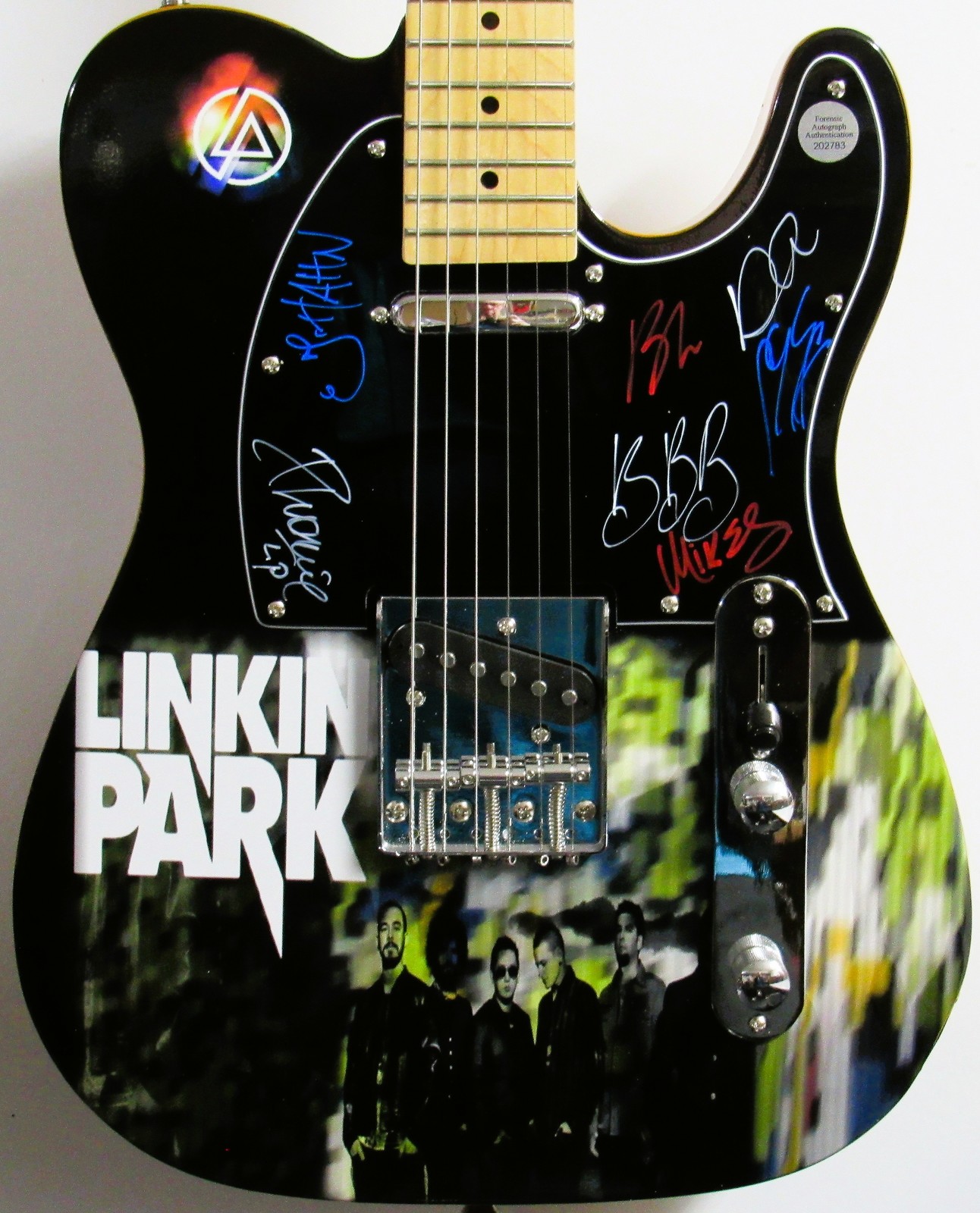 Linkin Park Autographed Guitar - $2,500.00