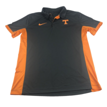 Nike Tennessee Volunteers Mens Polo Shirt Dri-Fit Large T465669 Dark Gray Orange - £18.91 GBP