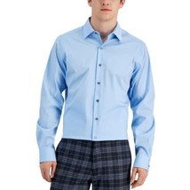 Alfani Men&#39;s Slim Fit Stain Resistant Dress Shirt Sky Sail Blue-14-14.5 ... - $19.99