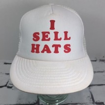 I Sell Hats Vintage Snapback Hat Adjustable Ball Cap - £11.67 GBP