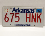 Arkansas License Plate - Expired 2012 The Natural State -  675 HNK - $6.92