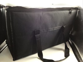 Insulated Bag Food Delivery Catering Tote Black Uber Eats Door Dash 22x1... - £20.53 GBP