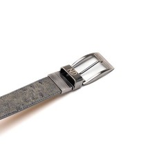 Alessio Genuine Ostrich Leg Exotic Belt White / Gray image 4