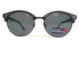 INVU Sunglasses 161-C2 Matte Black Gray Frames with gray Polarized Lenses - £58.96 GBP