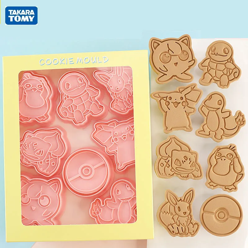 6pcs/Set Pokemon Figures Cookie Cutters Cartoon DIY Bakery Mold Biscuit Press - £48.23 GBP+
