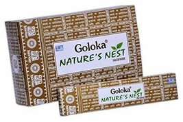 Goloka Nature&#39;s Nest Incense Sticks Agarbatti Indian Natural Fragrance 15x12Box - £19.54 GBP