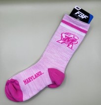 Maryland Terps Socks Hot Pink Womens Medium - £13.97 GBP