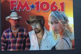 FM 106.1 Hologram Country Radio Station Post Card - £5.89 GBP