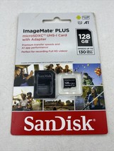 NEW SanDisk 128GB ImageMate PLUS microSDXC UHS-1 Memory Card with Adapter - $12.19