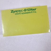 Zyrtec-D 12 hour Sticky Notepad paper Drug Rep Pharma Promotional Pharmaceutical - £9.72 GBP