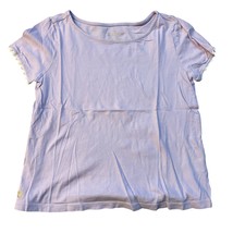 Lilly Pulitzer Girls Lilac Short Sleeve Top With Scalloped Trim - Size L... - $14.40