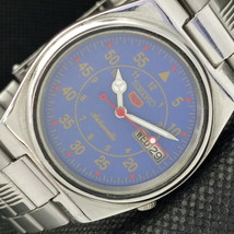 Authentic Old Seiko 5 Automatic Japan Mens Blue Dial Watch a302752-1 - £29.89 GBP