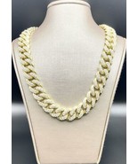 18 Inch Cuban Link Chain 18K Gold Plated 14mm For Men And Women - $29.65