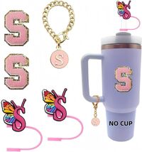 IN CHENTHY Silicone Straw Covers 2pcs Topper + Charm Chain + Stickers S - €2,98 EUR