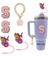 IN CHENTHY Silicone Straw Covers 2pcs Topper + Charm Chain + Stickers S - €2,98 EUR