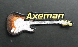 Axeman Fender Electric Guitar Embroidered Patch 4.5 X 1.5 Inches - £4.44 GBP