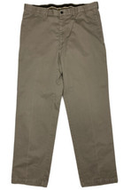 Haggar Men Size 38x34 (Measure 36x33) Dark Beige Khaki Pants - £7.05 GBP