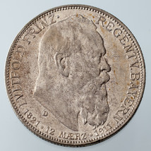 1911-D Allemand États Bavaria 2 Marques 90th Anniversaire Km#997 XF Au - $74.71 CAD