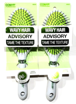 2 Hot Green Chrome White Hair Brush Wavy Hair Advisory Tame Texture - £23.46 GBP