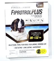 Foster And Smith Fiprotrol Plus For Dogs 89-132lbs Kills Fleas Ticks Egg... - £26.72 GBP