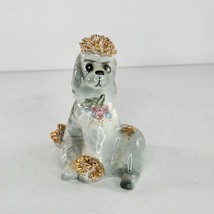 Vintage Josef Originals Poodle Cherie Figurine Dog Grey California - £23.59 GBP