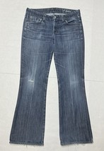 7 For All Mankind Jeans Womens Size 29 &quot;A&quot; Pocket Blue Denim Flare Bootc... - $664.37 MXN
