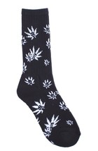 Famous Stars and Straps Black/White Fam Grown Weed Skulll Crew Socks NWT - £6.81 GBP