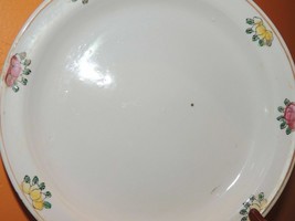 Heavy Round Chinese Charger/ Plate 10&quot; Solid White fruit design Qing/ Re... - $28.42 CAD