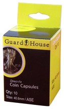 Guardhouse American Silver Eagle 40.6mm Direct Fit Coin Capsules, 10 pack - $9.99