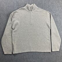 Banana Republic 1/4 Zip Sweater Men&#39;s Extra Large Gray Pullover Mock Nec... - $365.38 MXN