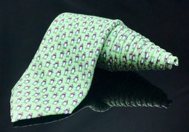 Vineyard Vines Penguin  Santa Hat Christmas Funny Dapper Suit Fashion Tie - £51.17 GBP