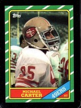 1986 Topps #165 Michael Carter Nm (Rc) 49ERS *XR31234 - £2.01 GBP