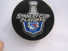 NHL 2016 NY Rangers stanley cup playoffs puck - £7.59 GBP