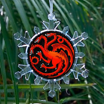 House Targaryen Game of Thrones Snowflake Blinks Holiday Christmas Tree ... - £13.03 GBP