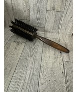 Vintage PANTENE Wood Hair Brush Made in England by Addis Brown Wood Grain - $10.64