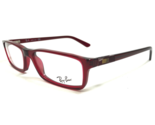 Ray-Ban Gafas Monturas RB5123 2074 Transparente Rojo Rectangular Complet... - $74.22