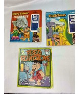Set of 3 Vintage Flinstones book and records 45 Record - $21.73 CAD