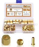 120Pcs 1/4 Inch Compression Fittings Assortment Kit -（1/4&quot;), Oil And Ine... - $593.49 MXN