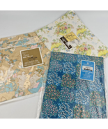 Vintage Wrapping Paper Bridal Wedding Shower Floral 3 lot - $17.77